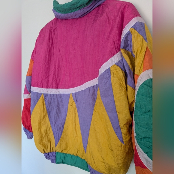 Vintage 80s/90s DJI Colorblock Windbreaker Jacket - Picture 8 of 8